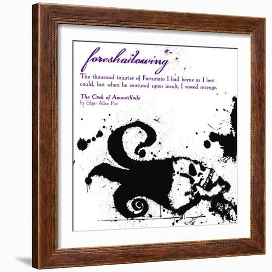 Literary Techniques: Foreshadowing-Jeanne Stevenson-Framed Art Print