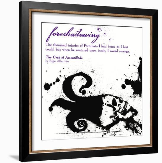 Literary Techniques: Foreshadowing-Jeanne Stevenson-Framed Art Print