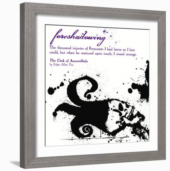 Literary Techniques: Foreshadowing-Jeanne Stevenson-Framed Art Print