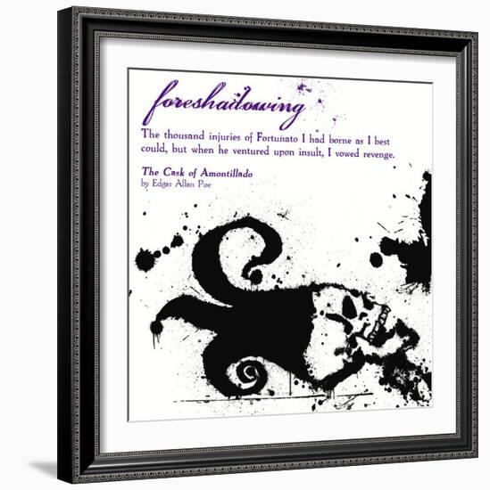 Literary Techniques: Foreshadowing-Jeanne Stevenson-Framed Art Print