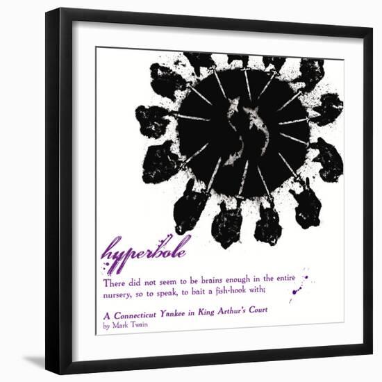 Literary Techniques: Hyperbole-Jeanne Stevenson-Framed Art Print