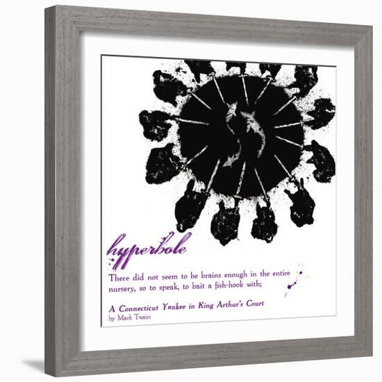 Literary Techniques: Hyperbole-Jeanne Stevenson-Framed Art Print