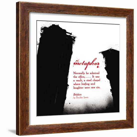 Literary Techniques: Metaphor-Jeanne Stevenson-Framed Art Print