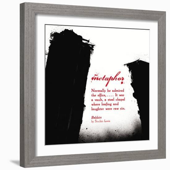 Literary Techniques: Metaphor-Jeanne Stevenson-Framed Art Print