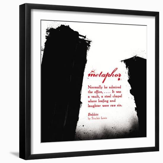 Literary Techniques: Metaphor-Jeanne Stevenson-Framed Art Print