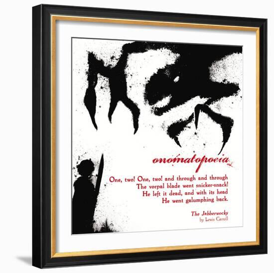 Literary Techniques: Onomatopoeia-Jeanne Stevenson-Framed Art Print