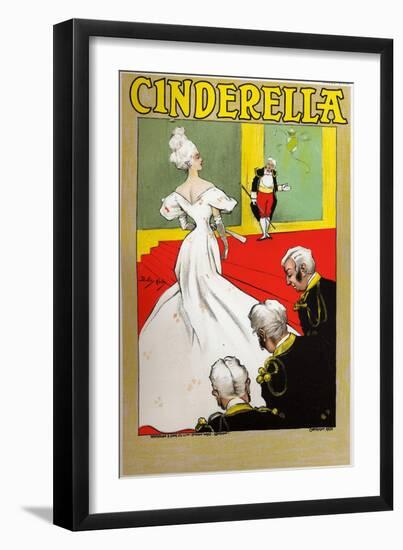 Literature. Fairy Tales. Cinderella. Poster by Dudley Hardy for a Show in London, England, C.1890 (-Dudley Hardy-Framed Giclee Print