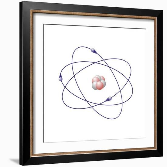 Lithium, Atomic Model-Friedrich Saurer-Framed Premium Photographic Print