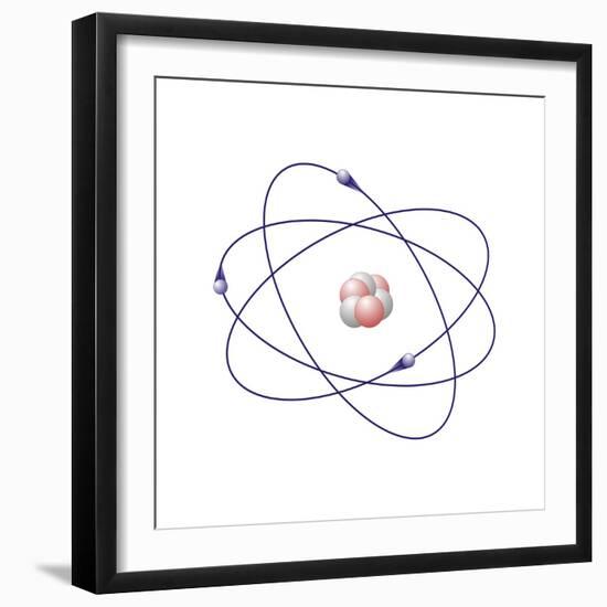 Lithium, Atomic Model-Friedrich Saurer-Framed Premium Photographic Print