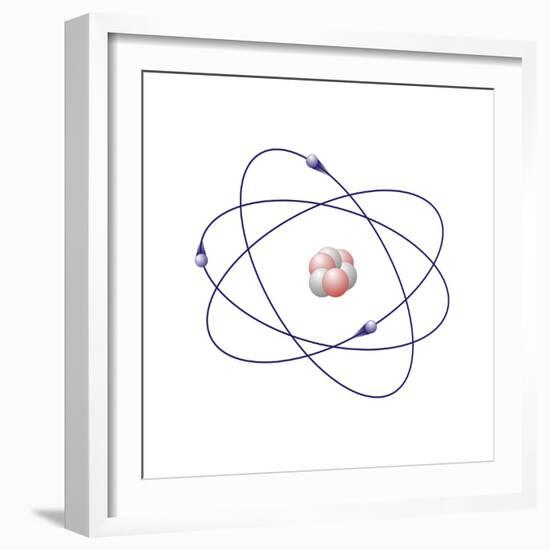 Lithium, Atomic Model-Friedrich Saurer-Framed Premium Photographic Print