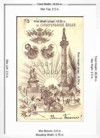 Litho 75me Anniversaire L Independance Belge 1905 Giclee Print Art Com