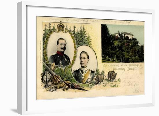 Litho Blankenburg Harz, Erinnerung an Die Kaisertage-null-Framed Giclee Print