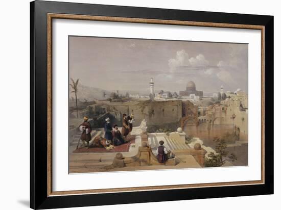 Lithograph from 'The Holy Land, Syria, Idumea, Arabia, Egypt and Nubia'-David Roberts-Framed Giclee Print