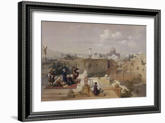 Lithograph from 'The Holy Land, Syria, Idumea, Arabia, Egypt and Nubia'-David Roberts-Framed Giclee Print