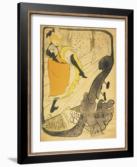 Lithograph Jane Avril, 1893-Henri de Toulouse-Lautrec-Framed Giclee Print