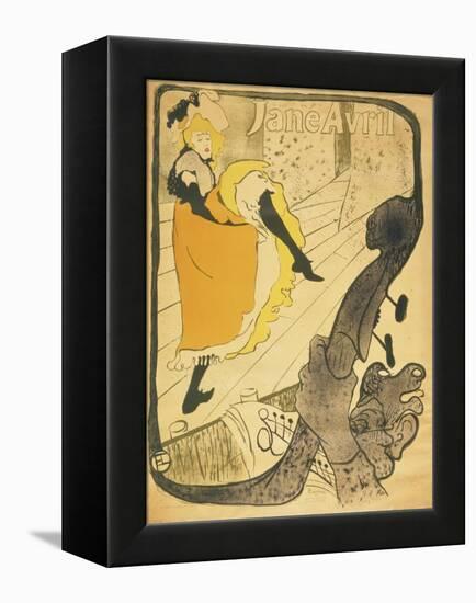 Lithograph Jane Avril, 1893-Henri de Toulouse-Lautrec-Framed Premier Image Canvas