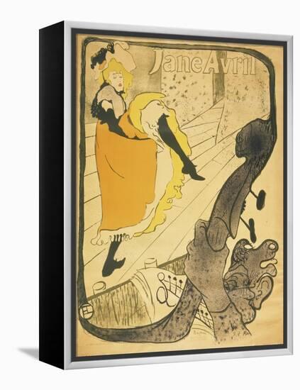 Lithograph Jane Avril, 1893-Henri de Toulouse-Lautrec-Framed Premier Image Canvas