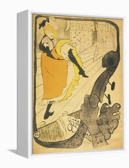 Lithograph Jane Avril, 1893-Henri de Toulouse-Lautrec-Framed Premier Image Canvas