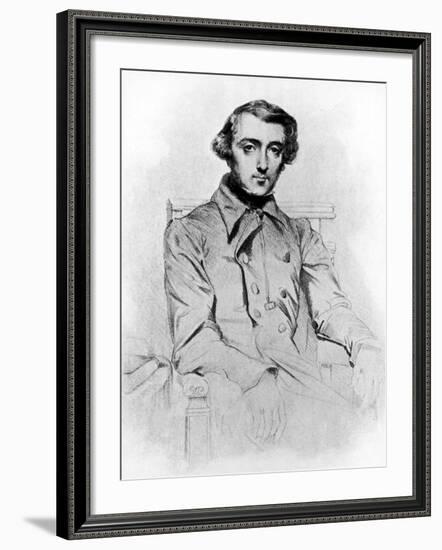 Lithograph of Alexis de Tocqueville-null-Framed Photographic Print