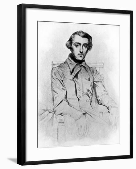 Lithograph of Alexis de Tocqueville-null-Framed Photographic Print