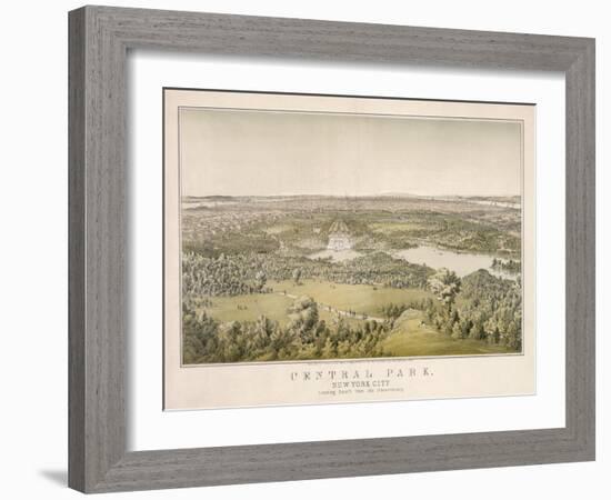 Lithograph of Central Park-null-Framed Giclee Print