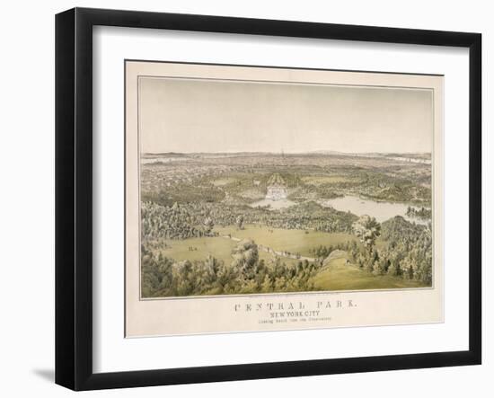 Lithograph of Central Park-null-Framed Giclee Print