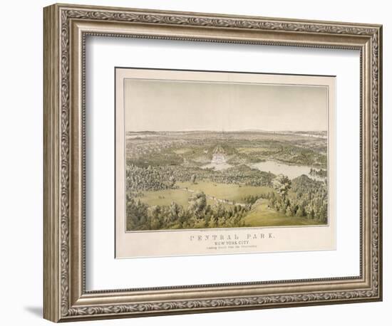 Lithograph of Central Park-null-Framed Giclee Print