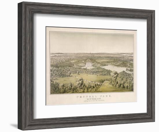 Lithograph of Central Park-null-Framed Giclee Print