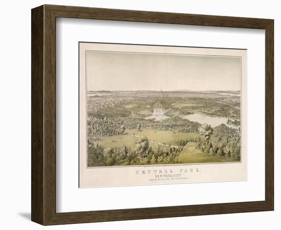 Lithograph of Central Park-null-Framed Giclee Print