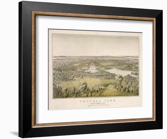 Lithograph of Central Park-null-Framed Giclee Print