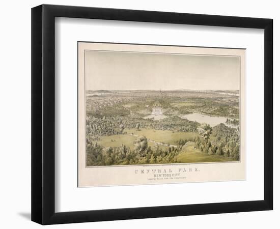 Lithograph of Central Park-null-Framed Giclee Print