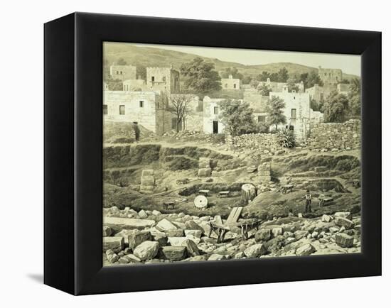 Lithograph of Excavations at the North Side of Quadrangle-null-Framed Premier Image Canvas