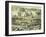 Lithograph of Excavations at the North Side of Quadrangle-null-Framed Giclee Print