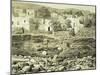 Lithograph of Excavations at the North Side of Quadrangle-null-Mounted Giclee Print