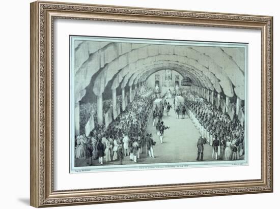 Lithograph of the Coronation of General Faustin Soulouque as Emperor of Haiti-null-Framed Giclee Print