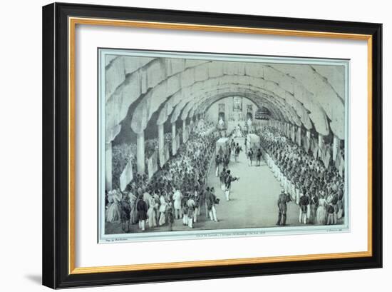 Lithograph of the Coronation of General Faustin Soulouque as Emperor of Haiti-null-Framed Giclee Print