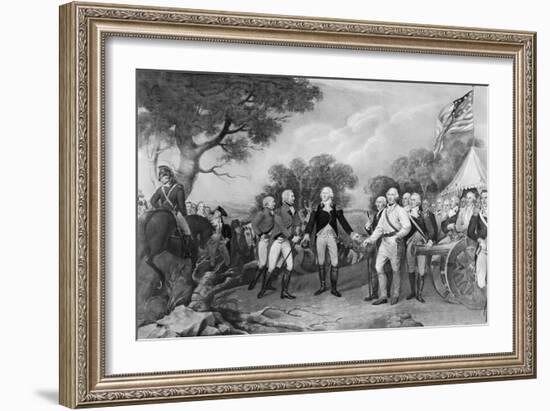 Lithograph of the Surrender of General Burgoyne-Philip Gendreau-Framed Giclee Print