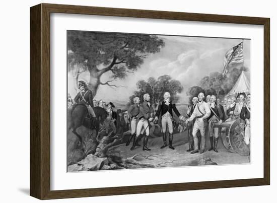 Lithograph of the Surrender of General Burgoyne-Philip Gendreau-Framed Giclee Print