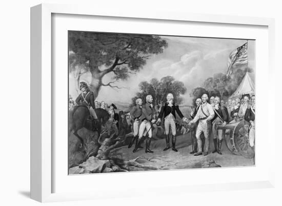 Lithograph of the Surrender of General Burgoyne-Philip Gendreau-Framed Giclee Print