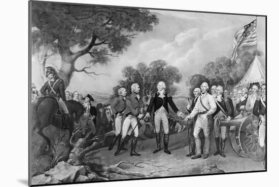 Lithograph of the Surrender of General Burgoyne-Philip Gendreau-Mounted Giclee Print