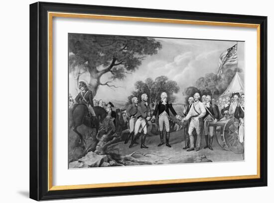 Lithograph of the Surrender of General Burgoyne-Philip Gendreau-Framed Giclee Print