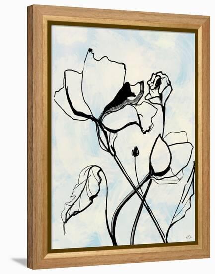 Lithographic Flowers-Stella Chang-Framed Stretched Canvas