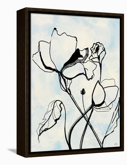 Lithographic Flowers-Stella Chang-Framed Stretched Canvas