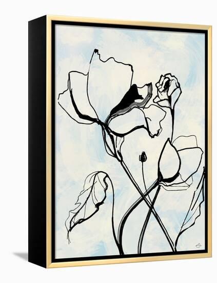 Lithographic Flowers-Stella Chang-Framed Stretched Canvas