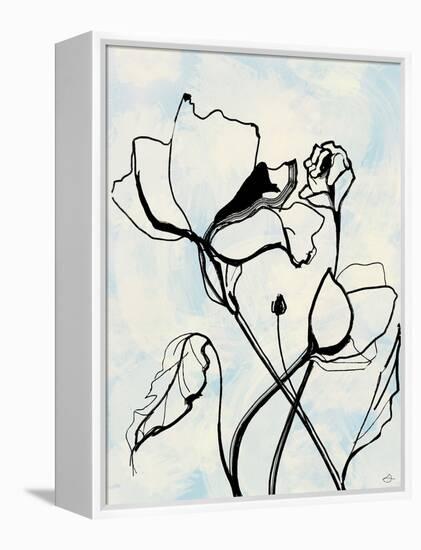 Lithographic Flowers-Stella Chang-Framed Stretched Canvas