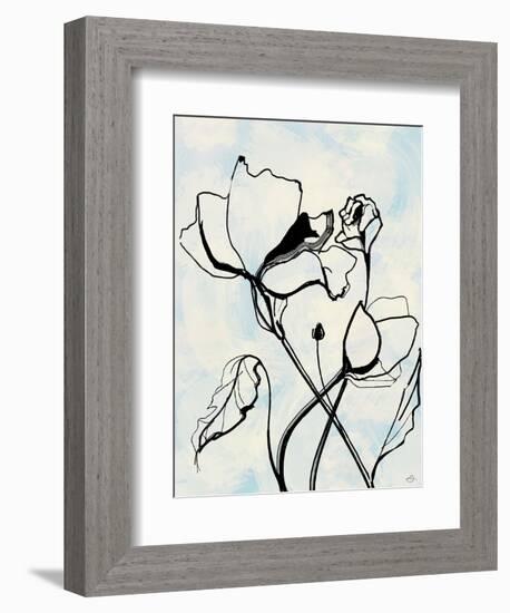 Lithographic Flowers-Stella Chang-Framed Art Print