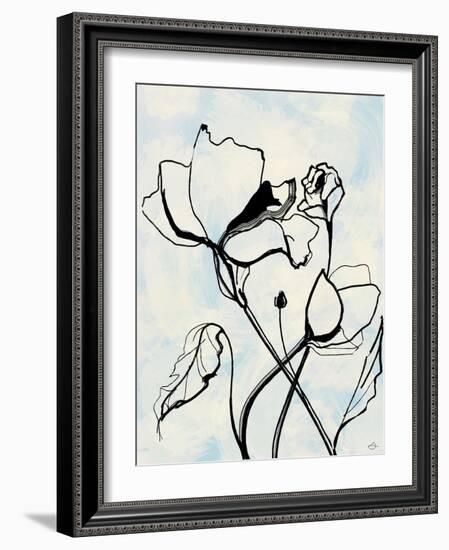 Lithographic Flowers-Stella Chang-Framed Premium Giclee Print