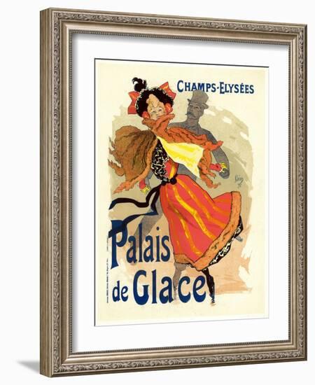 Lithographie publicitaire, le Palais de Glace-Jules Chéret-Framed Giclee Print