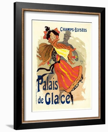 Lithographie publicitaire, le Palais de Glace-Jules Chéret-Framed Giclee Print