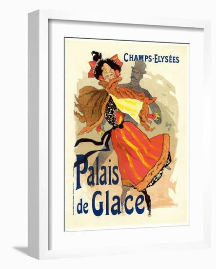 Lithographie publicitaire, le Palais de Glace-Jules Chéret-Framed Giclee Print